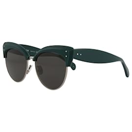 Alaïa-Alaia Sonnenbrille mit Cat-Eye-Rahmen aus Acetat-Grün
