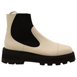Botas Jimmy Choo Clayton em couro branco Branco