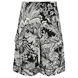 Palm Angels-Palm Angels Jungle Parrots Swim Shorts-Metallic