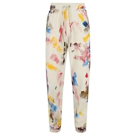 Palm Angels-Palm Angels Printed College Sweatpants-Beige
