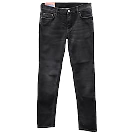 Acne-Acne Studios North Slim Fit Jeans in Black Cotton -Black