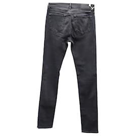 Acne-Acne Studios North Skinny Fit Jeans in Black Cotton Denim-Black