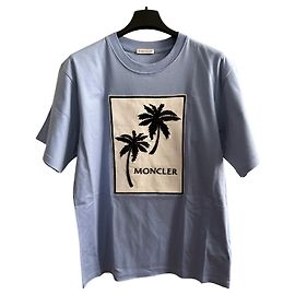 Moncler Embroidered tshirt Light blue