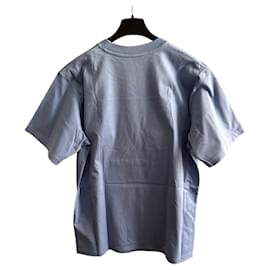 Moncler-T-shirt brodé-Bleu clair