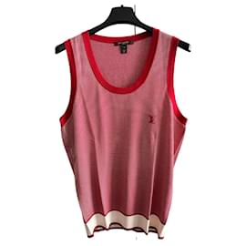 Louis Vuitton-Camiseta sin mangas de algodón y seda-Multicolor