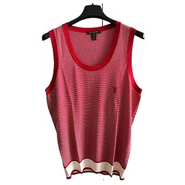 Louis Vuitton Canotta in seta di cotone Multicolore