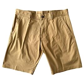 Moncler-Bermuda shorts in cotton stretch-Beige