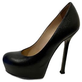 Yves Saint Laurent YSL TripToo  105 pumps in black Black
