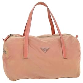 Prada-PRADA Shoulder Bag Nylon Pink Auth bs4596-Pink