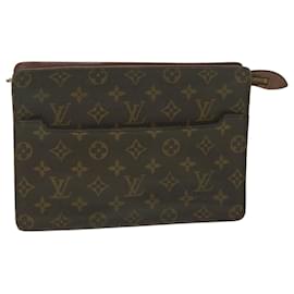Louis Vuitton-LOUIS VUITTON Monogram Pochette Homme Clutch Bag M51795 LV Auth am4041-Monogram