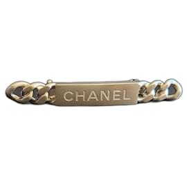 Chanel-Pince à cheveux CHANEL-Bijouterie argentée