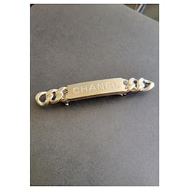 Chanel-CHANEL hair clip-Silver hardware