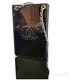 Chanel-Pochette de téléphone chanel-Noir
