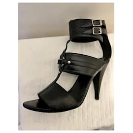 Saint Laurent-Saint Laurent high heeled gladiator sandals-Black