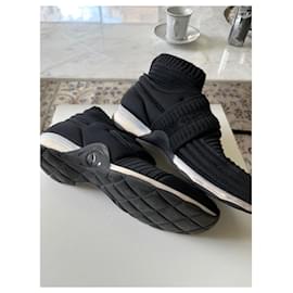 Chanel-chanel low top sneakers-Black