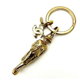 Chanel-*Chanel Vintage Mademoiselle Gold Key Holder-Gold hardware