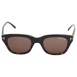 Tom Ford-Tom Ford Snowdon Sunglasses in Brown Acetate-Other