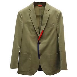 Blazer de abotoamento Carolina Herrera em algodão verde Verde
