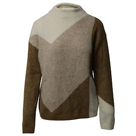 Hugo Boss Boss Pull Col Montant Imprimé Géométrique en Polyamide Multicolore Autre Imprimé python