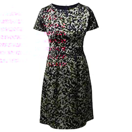 Hugo Boss-Hugo Boss Camouflage Print Shift Dress in Multicolor Polyester-Other,Python print