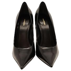 Balenciaga-Balenciaga Square Knife Pumps on Black Leather-Black