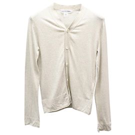 Comme Des Garcons Comme des Garçons Strickjacke mit Knopfleiste vorne aus grauer Baumwolle Grau