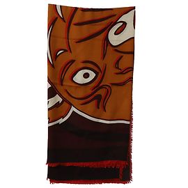 Sciarpa Kenzo Paris Upperr Head Print in cotone multicolor Altro