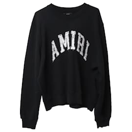 Amiri-Amiri Bandana-Print Sweatshirt in Black Cotton-Black