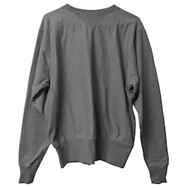 Maison Martin Margiela-Maison Margiela Icon Rundhals-Sweatshirt aus grauer Baumwolle-Grau