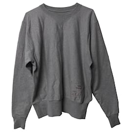 Maison Martin Margiela-Maison Margiela Icon Crewneck Sweatshirt in Grey Cotton-Grey