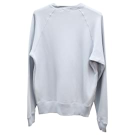 Tom Ford-Tom Ford Crewneck Long Sleeve Sweater in Pastel Blue Cotton-Other