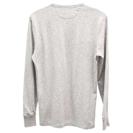 Tom Ford-Tom Ford Buttoned-Up Long Sleeve T-Shirt in Grey Cotton-Grey