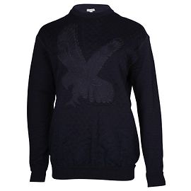 Stella Mc Cartney Suéter bordado Stella McCartney Eagle em algodão azul marinho Azul Azul marinho