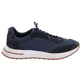 Loro Piana Weekend Walk Sneakers in Navy Blue Suede Navy blue