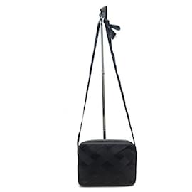 Chanel-VINTAGE CHANEL CAMERA HANDBAG BLACK SATIN BANDOULIERE HAND BAG-Black