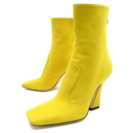 Fendi-NEW FENDI SHOES FFREEDOM BOOTS 8T69423TYF17KC 36 YELLOW SUEDE SUEDE-Yellow