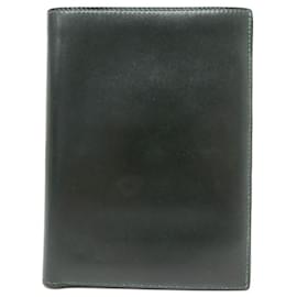 Hermès-VINTAGE HERMES WALLET PORTE CARTES LEATHER BOX GREEN WALLET CARD HOLDER-Green