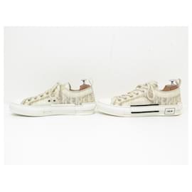 Christian Dior-CHRISTIAN DIOR B SHOES23 low 3SN249YJP 43.5 CANVAS SNEAKERS SHOES-White