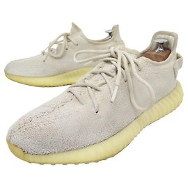 ADIDAS KÖRBE YEEZY BOOST SCHUHE 350 V2 Toile 9.5 43.5 SNEAKER Weiß