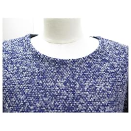 Christian Dior-NEW CHRISTIAN DIOR SWEATER SIZE 38 M IN BLUE WOOL NEW BLUE WOOL TOP SHIRT-Blue