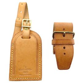 LOUIS VUITTON ADDRESS TIE HOLDER + TIE HOLDER KEEPALL ADRESS HOLDER TIE SET Brown