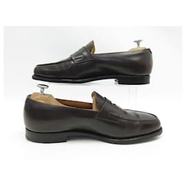 John Lobb-SCARPE JOHN LOBB MOCASSINI LOPEZ 7.5E 41.5 scarpe in pelle marrone-Marrone