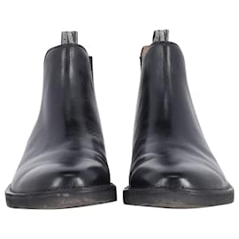 Ralph Lauren-Polo Ralph Lauren Chelsea Boots in Black Leather-Black