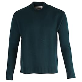 Jil Sander-Jersey de manga larga con cuello redondo Jil Sander en lana verde-Verde