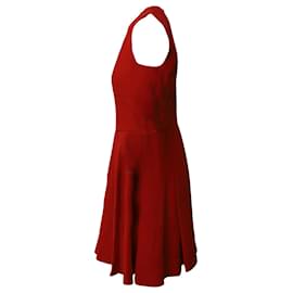 Alexander Mcqueen-Minivestido sin mangas Alexander McQueen en acetato rojo-Roja