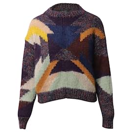 Isabel Marant-Isabel Marant Intarsia Cadelia Sweater in Multicolor Wool-Multiple colors