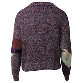 Isabel Marant-Isabel Marant Intarsia Cadelia Sweater in Multicolor Wool-Other,Python print