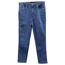 Khaite-Jeans Boyfriend Khaite em jeans de algodão azul-Azul
