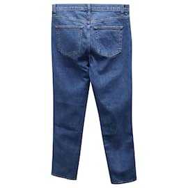Khaite-Khaite Boyfriend Jeans in Blue Cotton Denim -Blue