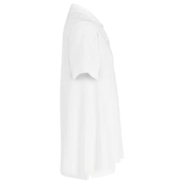 Acne-Acne Studios Elton Face Polo Shirt in White Cotton-White